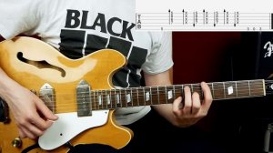 Простой фанк-блюзовый рифф на гитаре