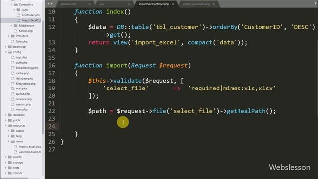 How to Import Excel Data in Laravel and Insert into Database смотреть онлайн