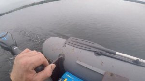 лодочный электродвигатель .обзор на воде.