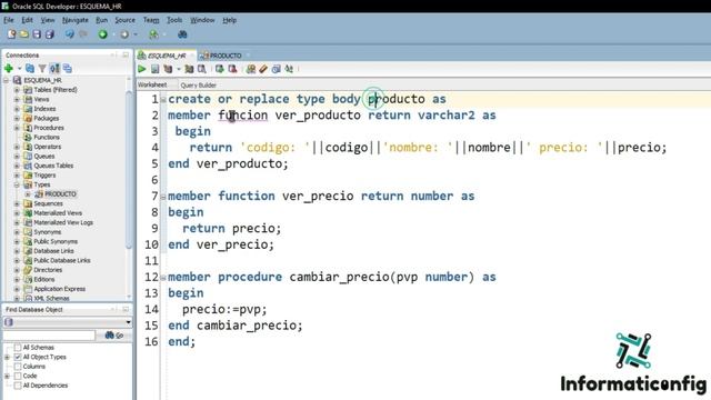 Curso de Oracle PLSQL en español desde cero | OBJETOS, ATRIBUTOS Y METODOS (video 50) смотреть онлайн