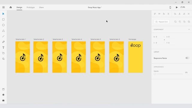Splash Screen - Doop Music App Pt-1 | Adobe XD смотреть онлайн