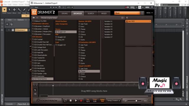 ToonTrack - EZDrummer 2 - Metal Machine - Demo смотреть онлайн