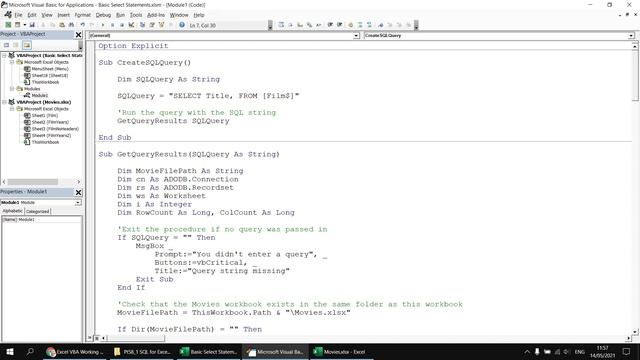 Excel VBA Introduction Part 58.1 - SQL for Excel Files - Basic Select Statements смотреть онлайн