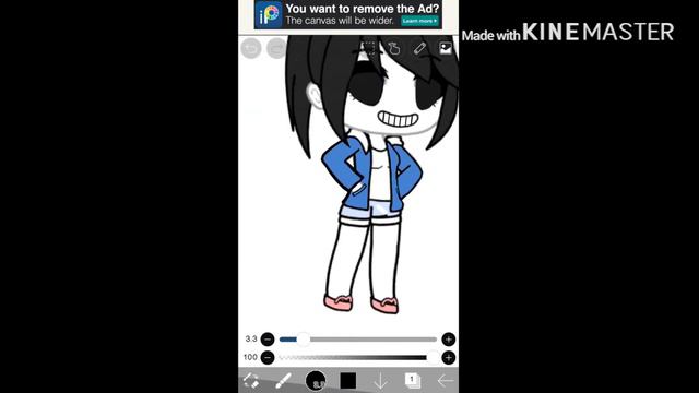 Undertale | Female version of Sans speed paint (Gacha Life) смотреть онлайн