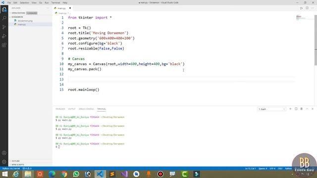 Flying Doraemon | Drag and Drop Images with the Mouse | Python Tutorial | Python Tutorial in Hindi смотреть онлайн