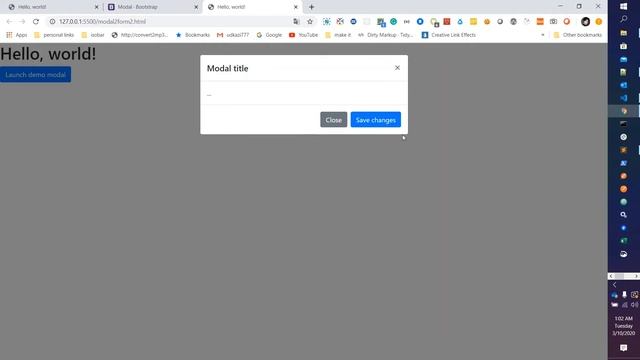 How to add form inside Bootstrap 4 modal / Bootstrap 4 useful tutorials for beginner 4 смотреть онлайн