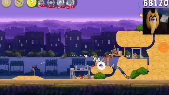 Bubbles plays Angry Birds Rio: Market Mayhem Part 1! смотреть онлайн