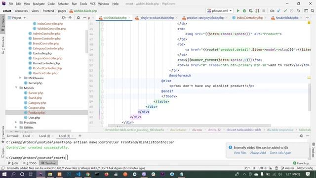 24. Multivendor ecommerce in laravel 8 | How to add product to wishlist смотреть онлайн