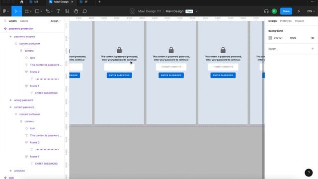 Create a PASSWORD-PROTECTED PAGE Prototype in Figma (Tutorial) смотреть онлайн