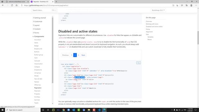 Learn Bootstrap In Arabic #22 Bootstap Pagination смотреть онлайн