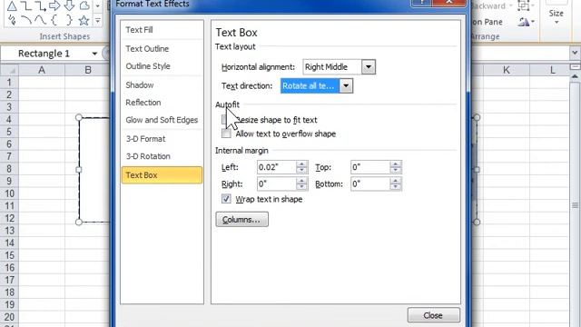 Excel 2010 Format Text Effects Using the Text Box Pane смотреть онлайн