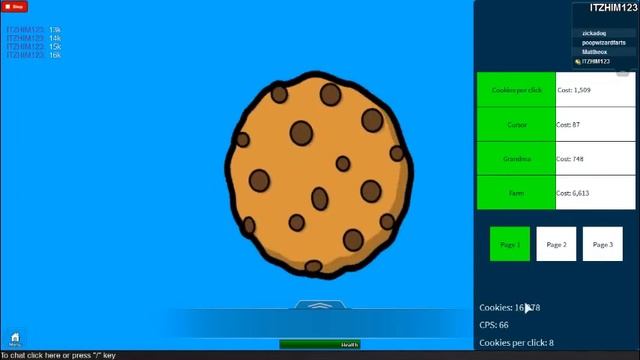 Roblox cookie clicker #1 смотреть онлайн