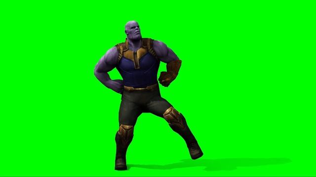 Spiderman and Thanos dancing green screen смотреть онлайн