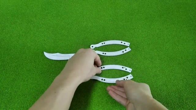 Как сделать нож Бабочку Butterfly из бумаги. смотреть онлайн