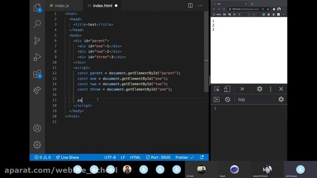 dom : innerHtml آموزش смотреть онлайн