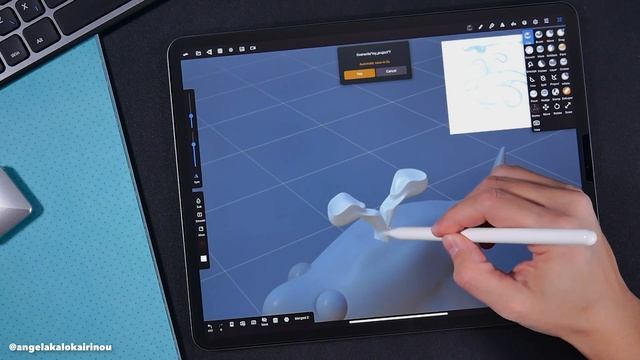 Sculpting with Nomad Sculpt App on iPad Pro смотреть онлайн