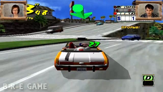 Crazy Taxi прохождение│МЫ БЕШЕНЫЕ ТАКСИСТЫ│#1