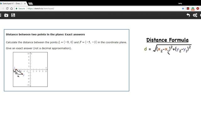 Distance between two points in the plane смотреть онлайн