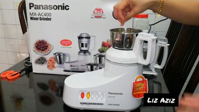 Panasonic Mixer Grinder MX-AC400 - Chutney Jar Demo смотреть онлайн