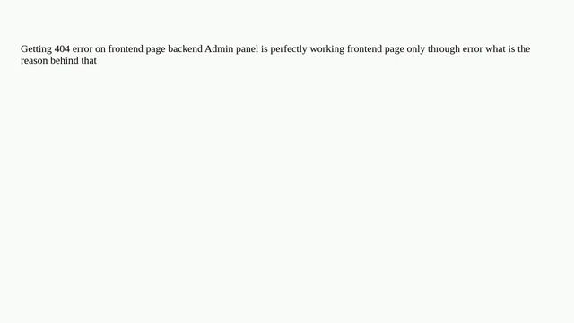 Magento: How to Solve 404 error on frontend? смотреть онлайн