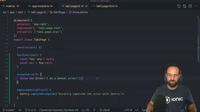 Ionic Error Logging with Sentry using Capacitor смотреть онлайн