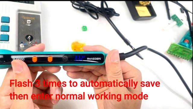 Temperature Calibration Steps for RHAEGON RJ2090 LED Display Soldering Iron смотреть онлайн