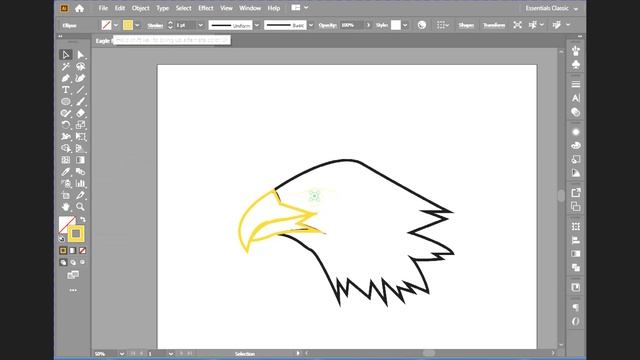 How to draw a Eagle face in Adobe Illustrator 2020| Eagle logo jim stovall| sports logo| 2d cartoon смотреть онлайн
