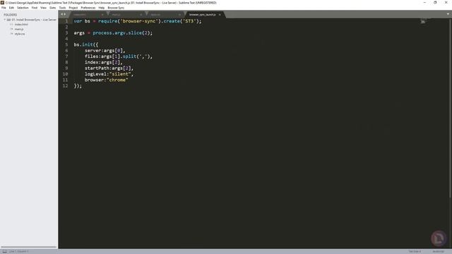 Install Browser Sync (Live Server) in Sublime 3 смотреть онлайн