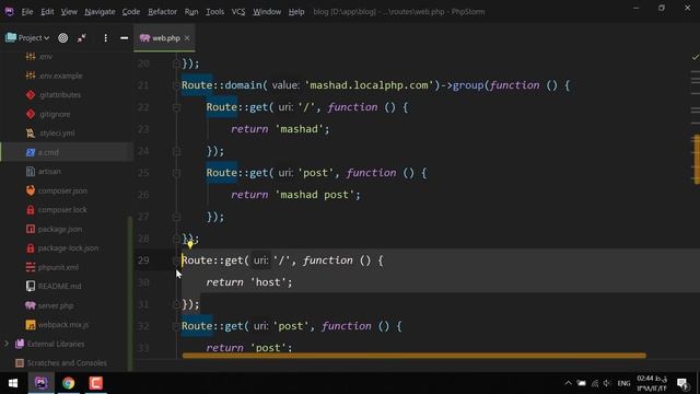 Laravel 7 Routing SubDomain Session07 смотреть онлайн