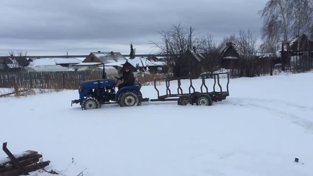 Покатушки на минитракторе РУСИЧ 224 смотреть онлайн