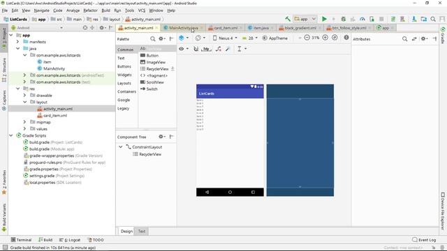 Card List UI Design | Android Studio Tutorial смотреть онлайн