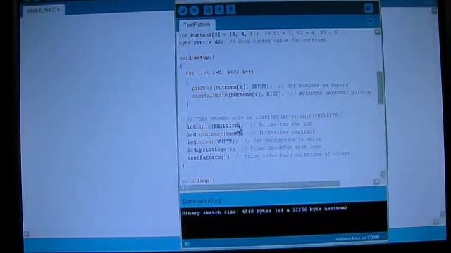 Uploading Sketches to Arduino with Nokia 6100 LCD Shield смотреть онлайн