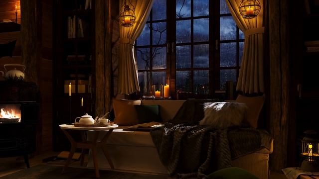 It's Raining On Window W/ Gentle Rain Sounds For Sleeping, Study And Relaxation