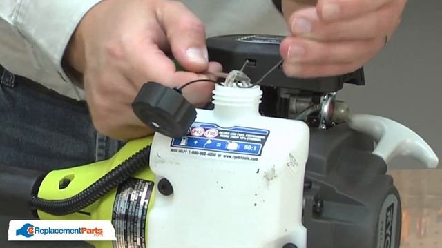Ryobi String Trimmer Repair - Replacing the Fuel Filter (Ryobi Part # 310976001) смотреть онлайн