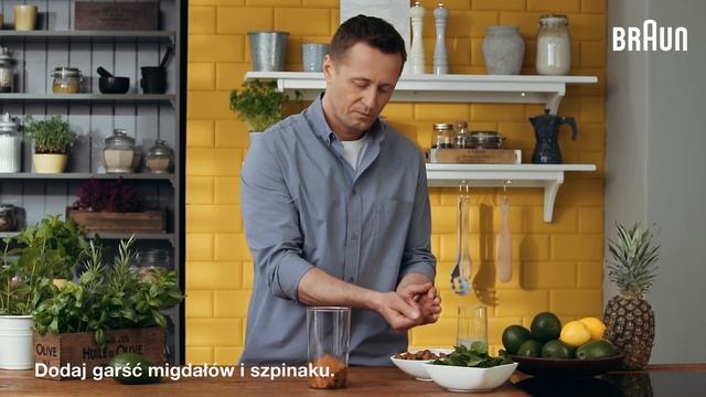 Przepis na smoothie z awokado i szpinaku | blender Braun MultiQuick 9 смотреть онлайн