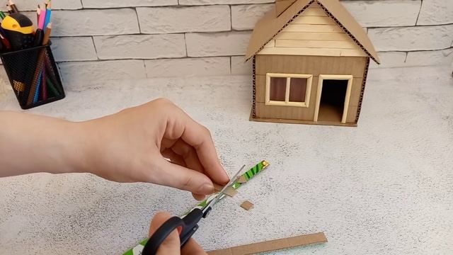 #DIY. Домик из картона своими руками/Building A Miniature House