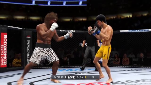 Homo Sapiens vs. Bruce Lee (EA sports UFC 4) смотреть онлайн
