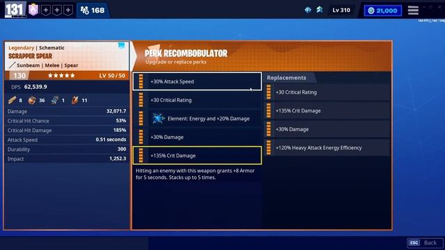 The BEST PERKS for the Scrapper Spear & Sir Lancelot in Fortnite Save the World! смотреть онлайн