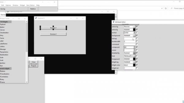 Python. Page for Tkinter