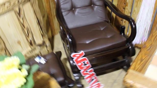 Кресло-качалка для дачи или коттеджа, отделка под старину смотреть онлайн