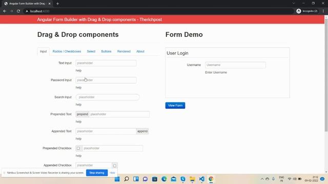 Angular Form Builder with Drag & Drop Components смотреть онлайн