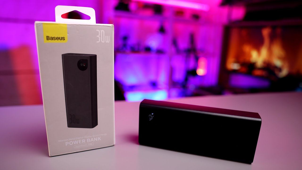 Внешний аккумулятор / Power Bank Baseus 20000mAh 30W, с поддержкой протоколов QC и PD смотреть онлайн