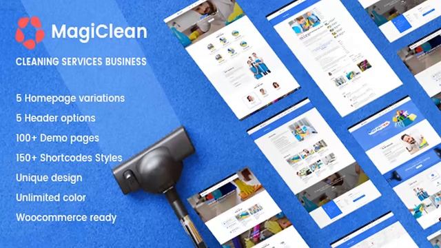 Cleaning Company WordPress | MagiClean | Themeforest Website Templates and Themes смотреть онлайн