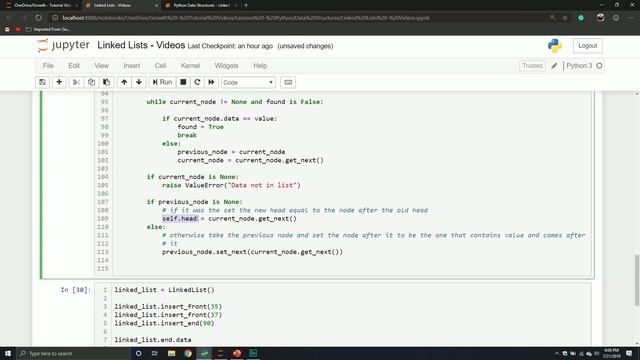Linked List in Python | Part Three смотреть онлайн