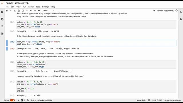 Numpy Arrays смотреть онлайн