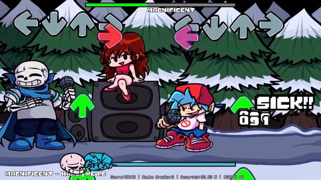 | VS Underswap X Friday Night Funkin' FULL WEEK + Cutscenes | FNF MOD Undertale Sans & Papyrus | смотреть онлайн