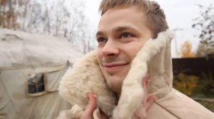 Полушубок из овчины белого цвета bekesha white