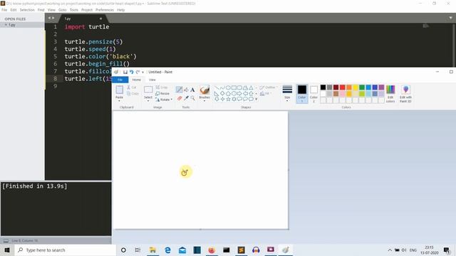 How to create Heart Pattern using Python смотреть онлайн
