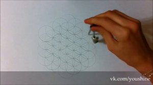 Рисуем Цветок Жизни How to draw the Flower of Life