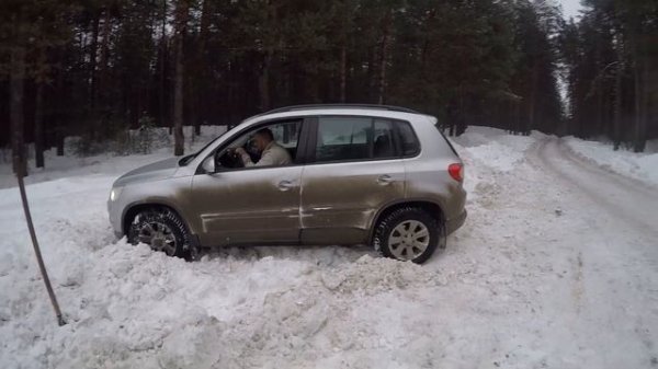 Тест полного привода volkswagen tiguan 2010 2.0 TDI